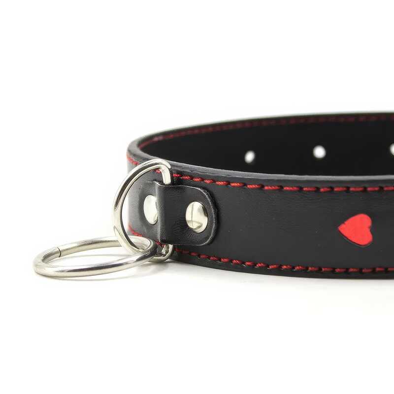Med hjerte BDSM Collar - produktvisning 5