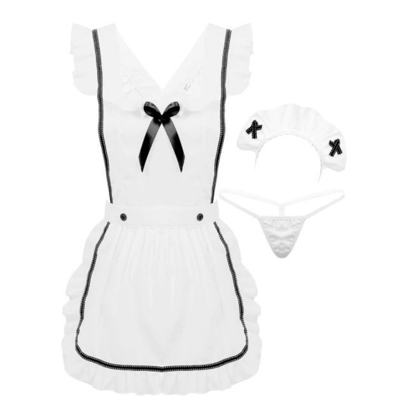 French Maid Sexy Roleplay Costume — product view 3