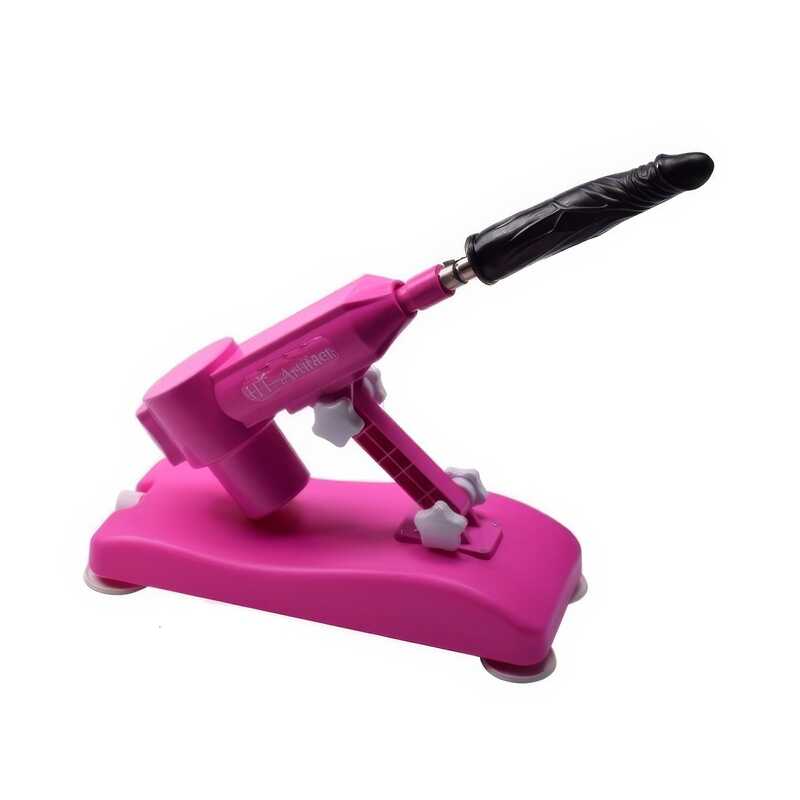 Pink Sex Machine with 8 Dildos — product view 5