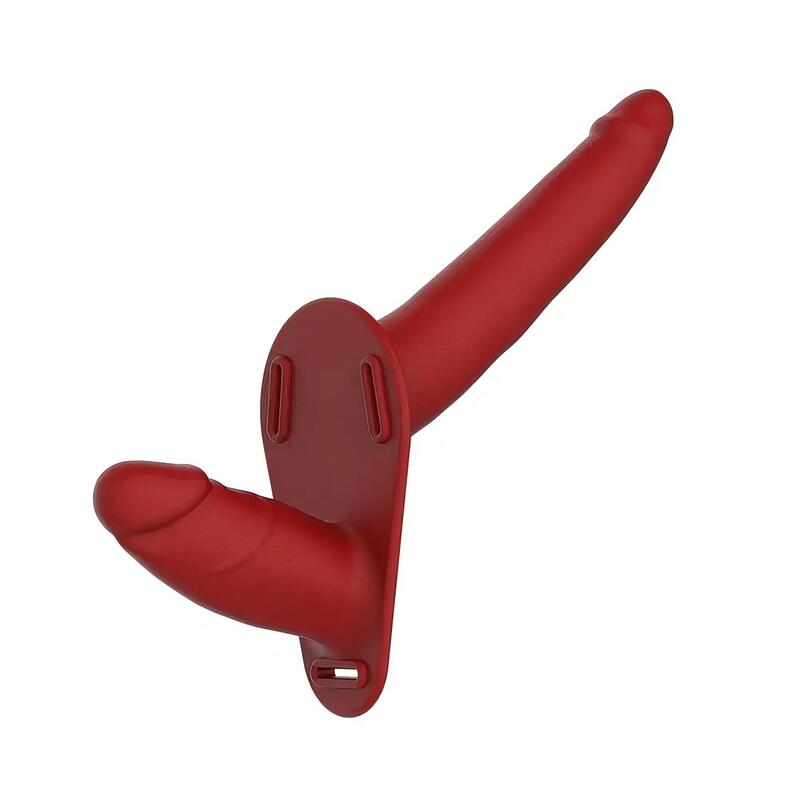 Rød strap- On Dildo for kvinder — produktvisning 3