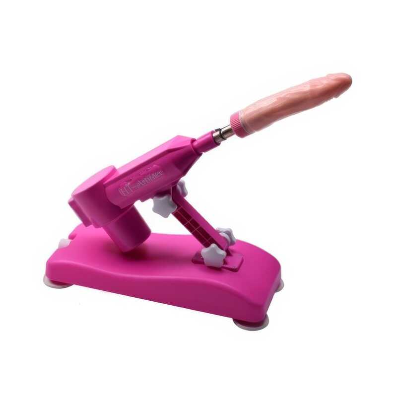 Pink Sex Machine with 8 Dildos — product view 4