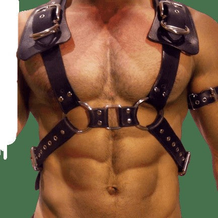 Læder Fetish Harness for Mænd - produkt billede