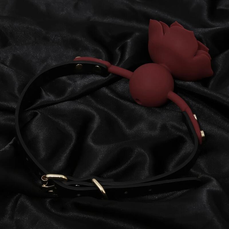 Rose- formet Pink Ball Gag — produktvisning 7