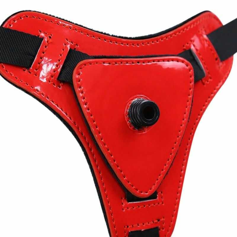 Dildo strap-on realista negro — vista 6 del producto
