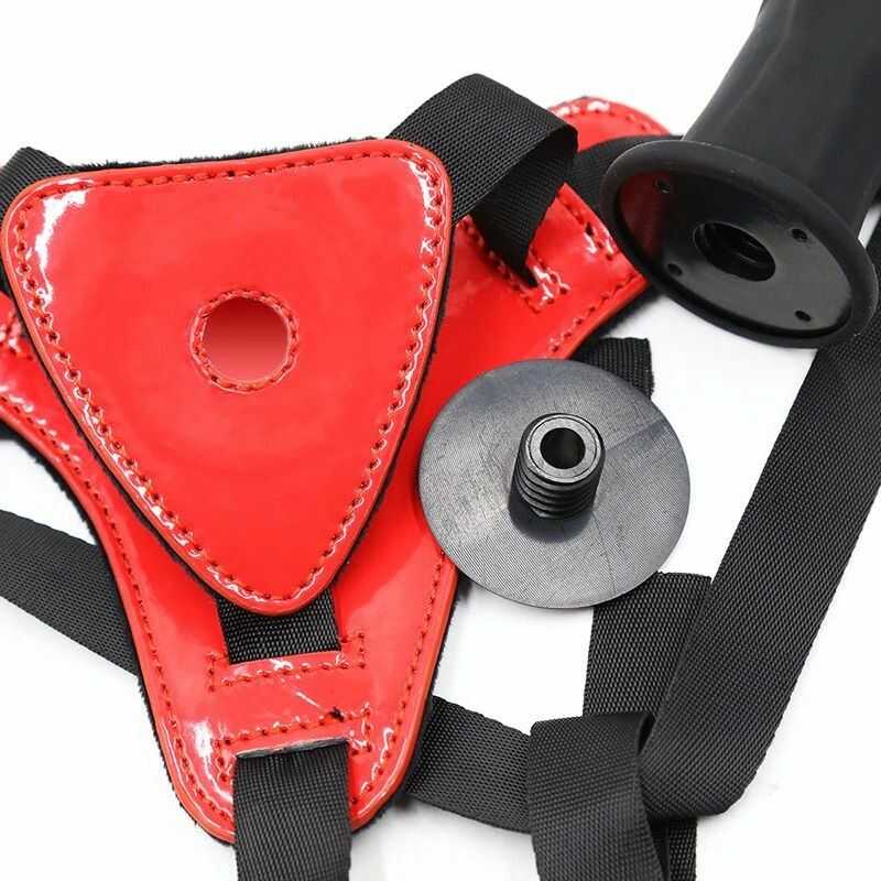 Dildo strap-on realista negro — vista 4 del producto