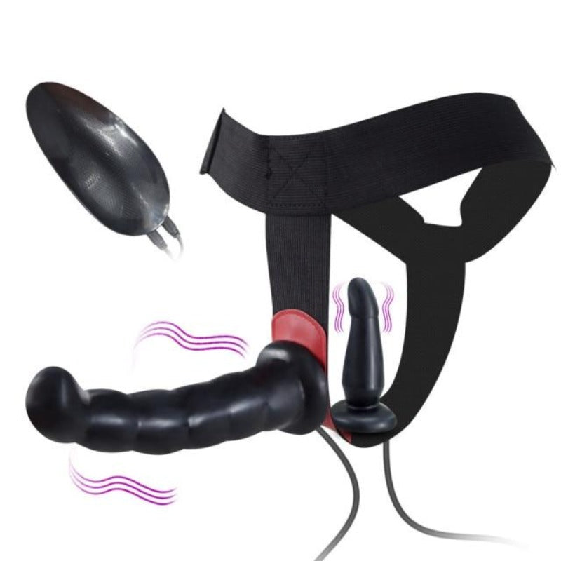 Vibrating Strap-On Dildo — product image