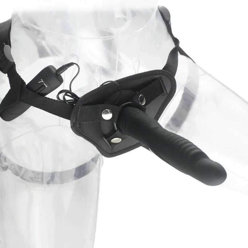 Xl Vibrating Strap-On Dildo — product image