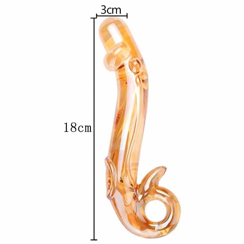 Gold Glass Dildo — product view 4