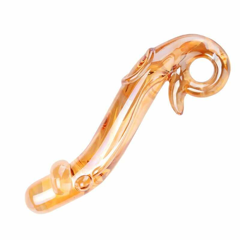 Gold Glass Dildo — product view 3