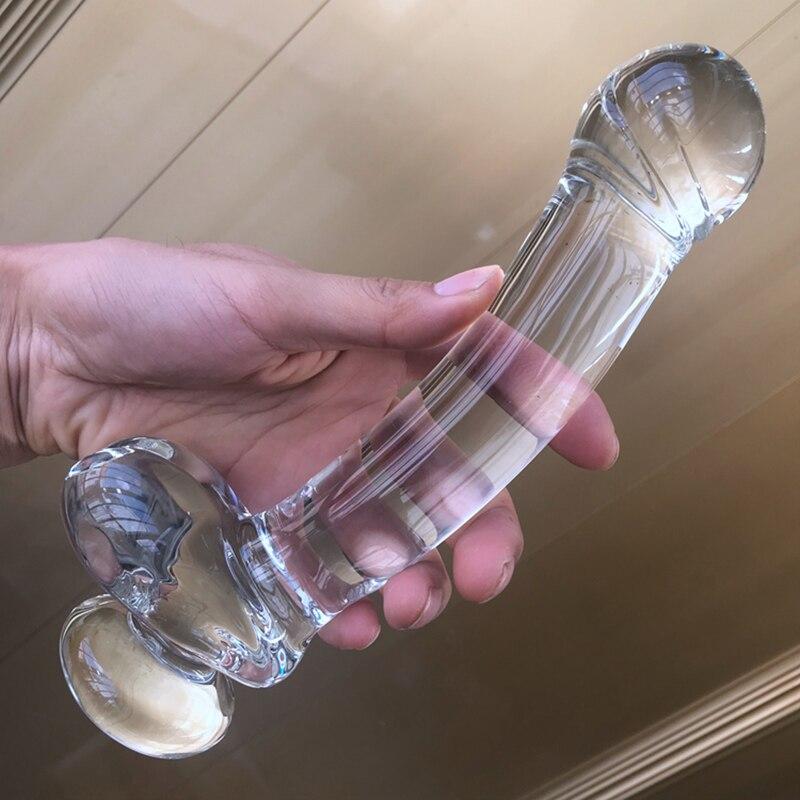 Dildo realista de cristal — vista 2 del producto