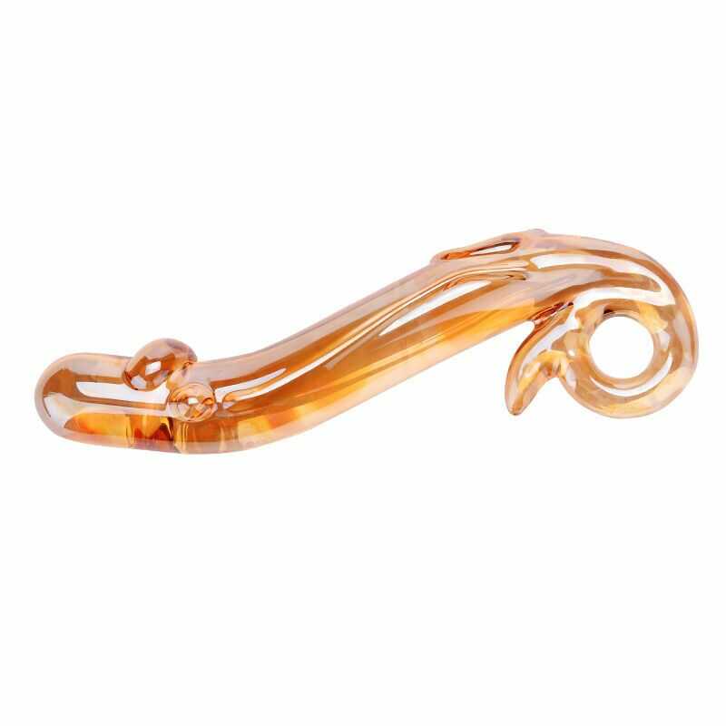Gold Glass Dildo — product view 2