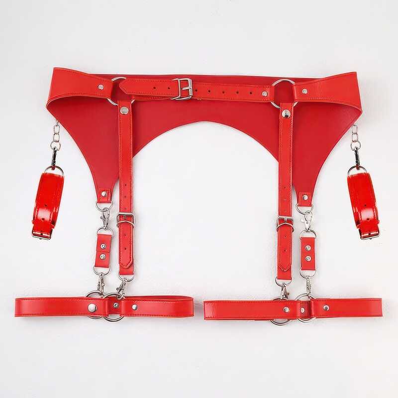 Garter Belt Harness with Cuffs — product view 3