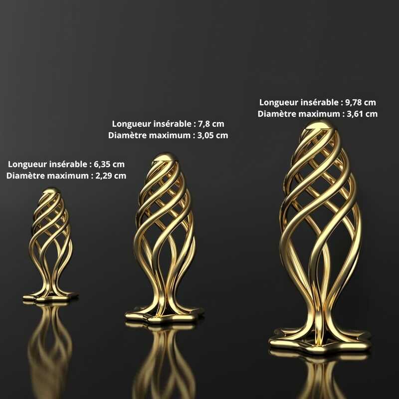 Gold-Tone Butt Plug — product view 5