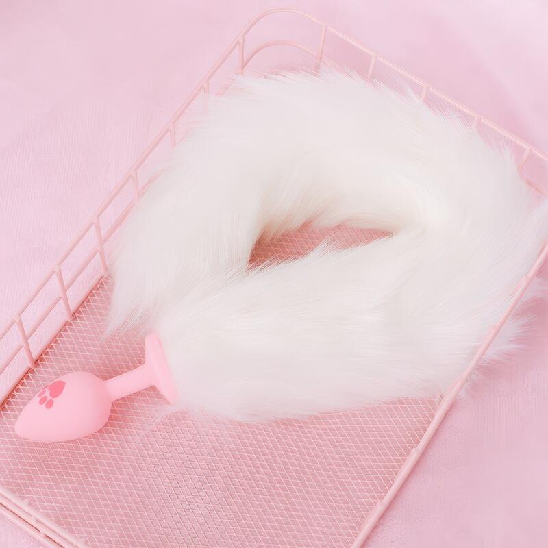 Pink Bunny Tail Butt Plug — product view 9