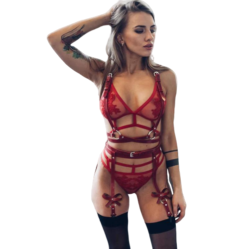 BDSM Bow-tie Body Harness for Women — product image