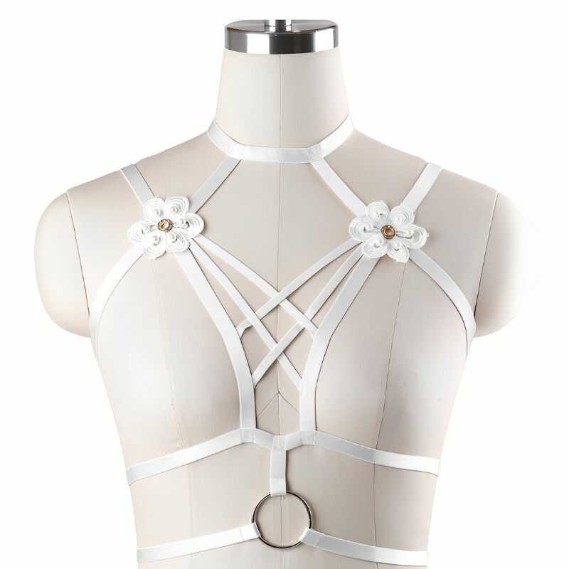 Sexy Floral Body Harness — product view 2