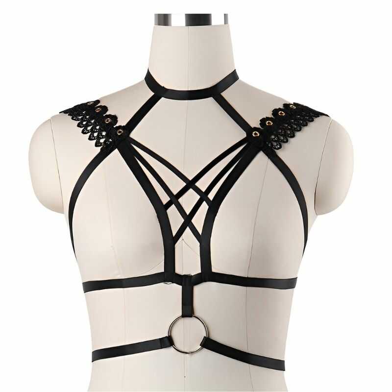 Sexy Floral Body Harness — product view 3