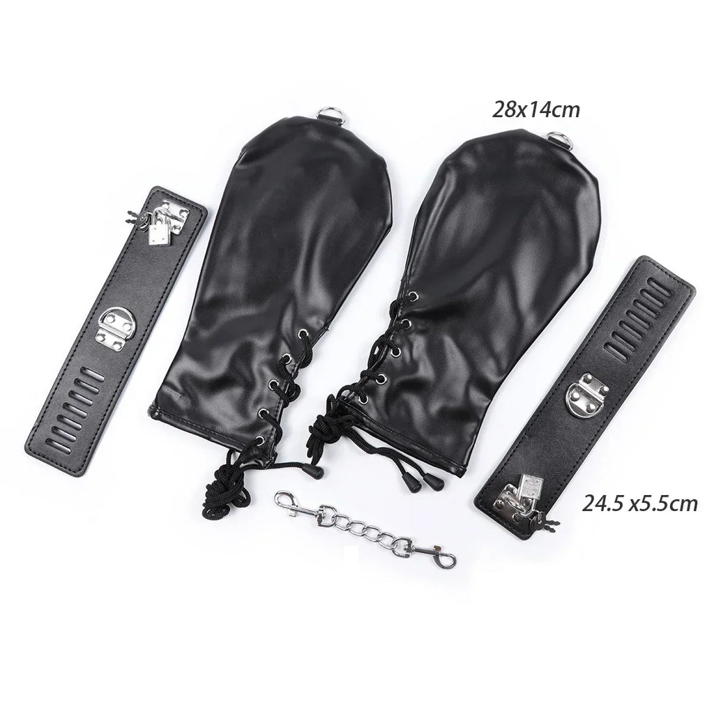 Låsning af bondage Mittens — produktvisning 15