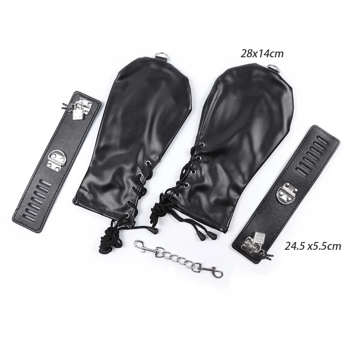 Låsning af bondage Mittens — produktvisning 15