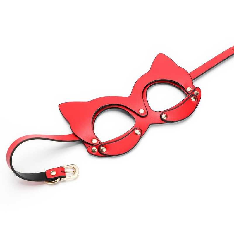 Luxury Red BDSM Mask — product view 6