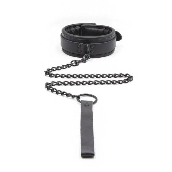 Leder BDSM-Halsband & Leine — Produktbild