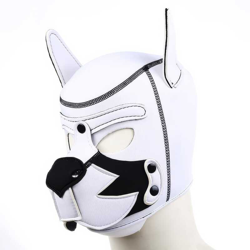 White Dog BDSM Mask — product image