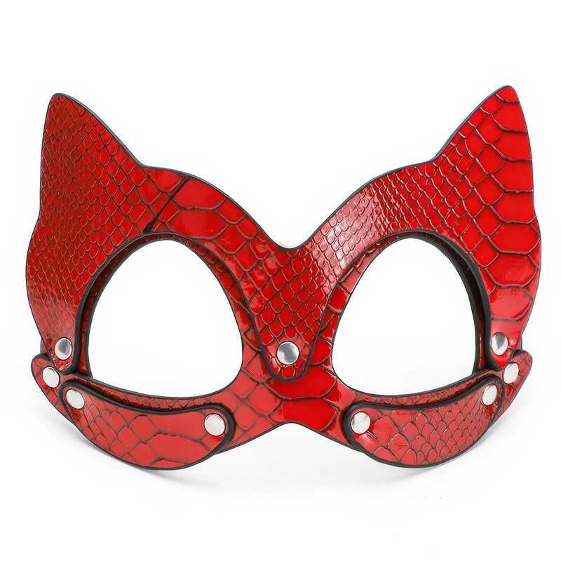 Luxury Red BDSM Mask — product image