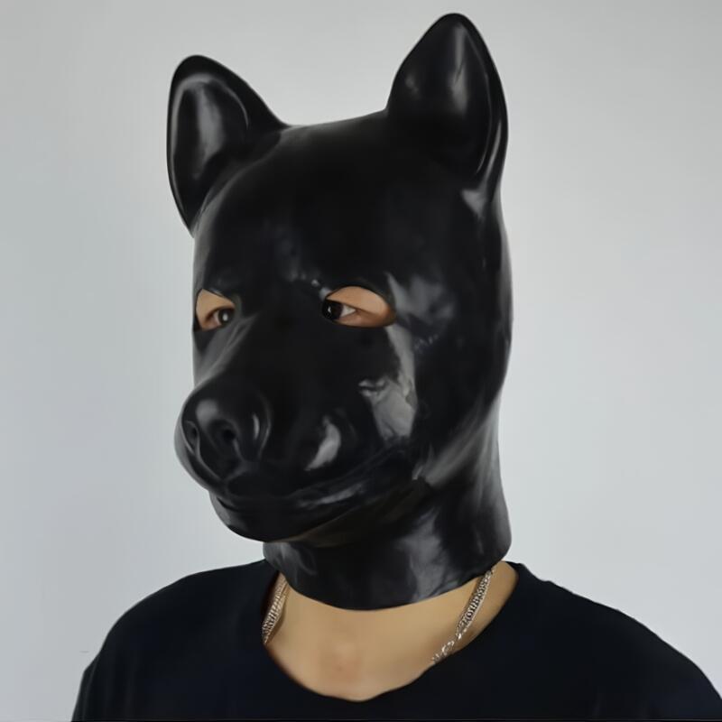 Dog Latex Bondage Hood — product view 4