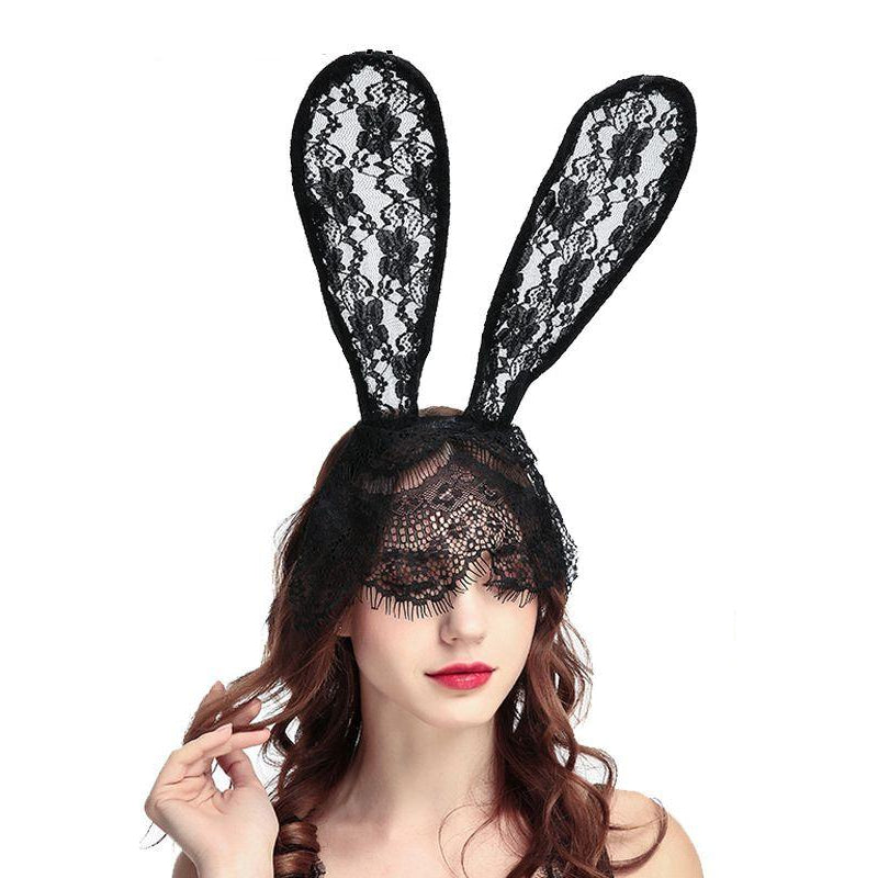 Lace Bunny-Ear Mask — product view 2