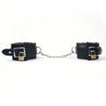Esposas bondage de cuero con candado — imagen del producto