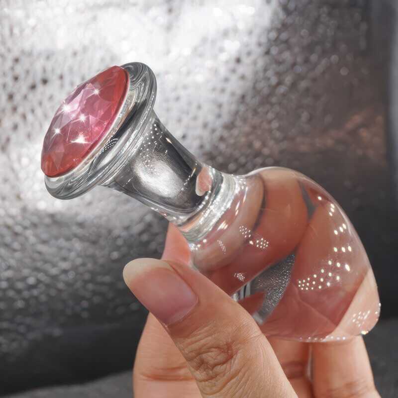 Smooth Glass Butt Plug — product view 2