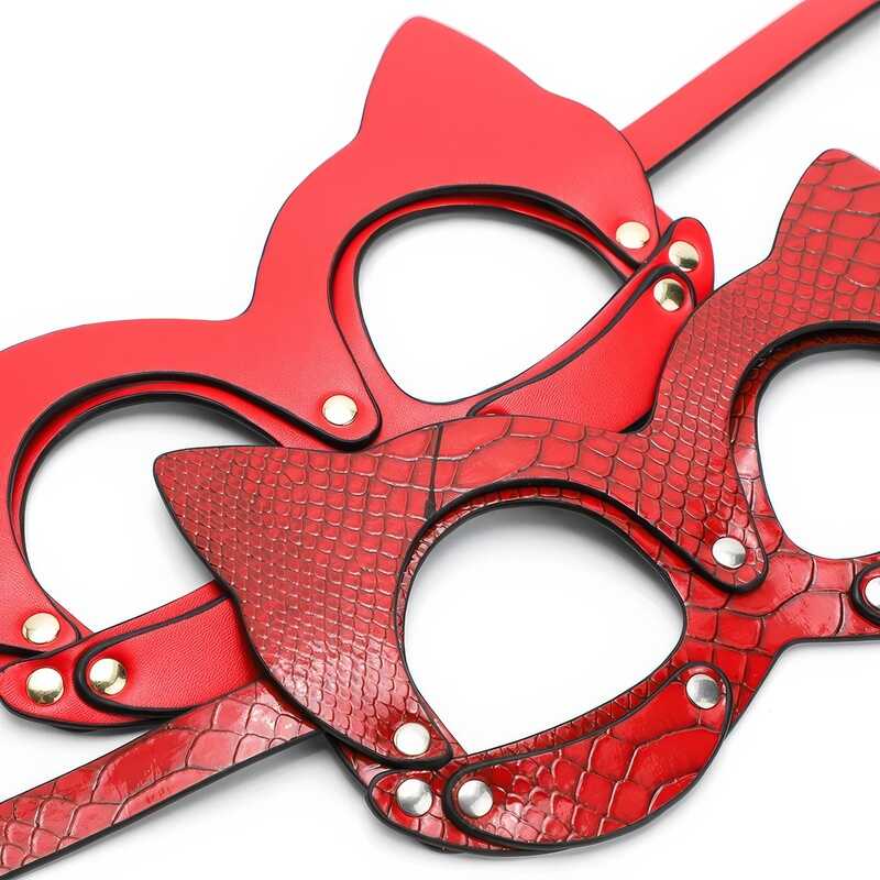Luxury Red BDSM Mask — product view 8