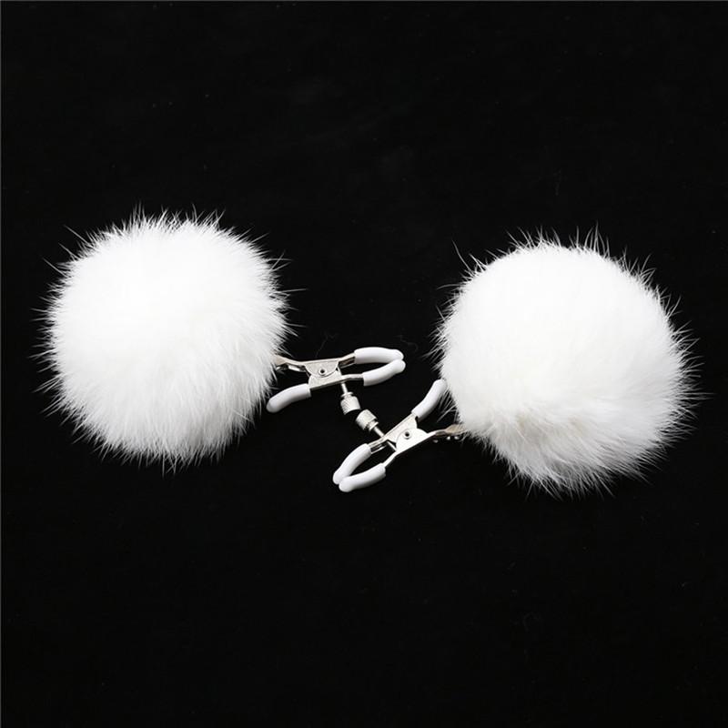 Faux-Fur Nipple Clamps — product view 4