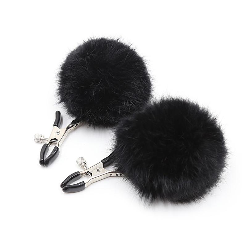 Faux-Fur Nipple Clamps — product view 3