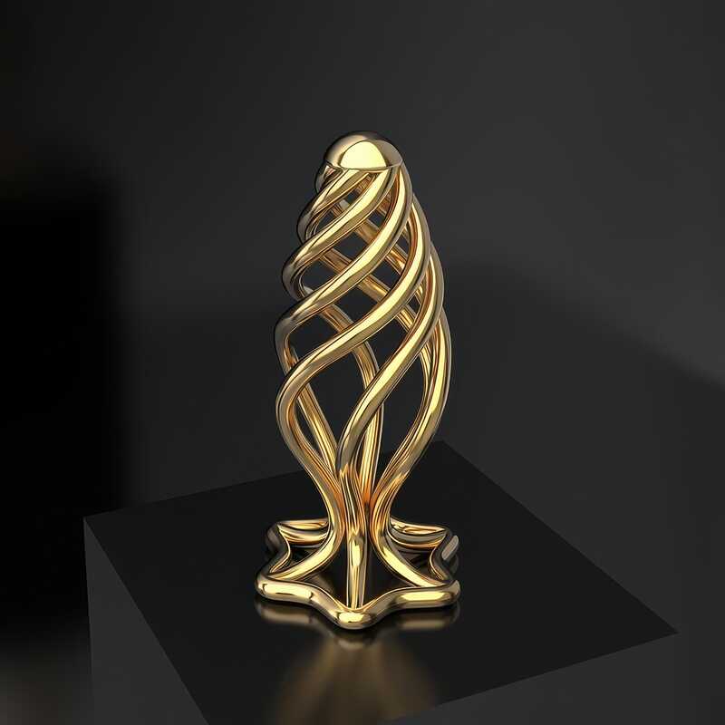 Gold-Tone Butt Plug — product image