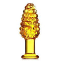 Yellow Glass Butt Plug — product image