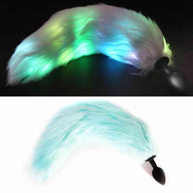LED Fox Tail Butt Plug — product view 3