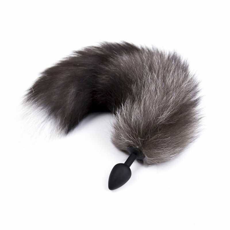 Silikone Fox slutknap plug — produktbillede
