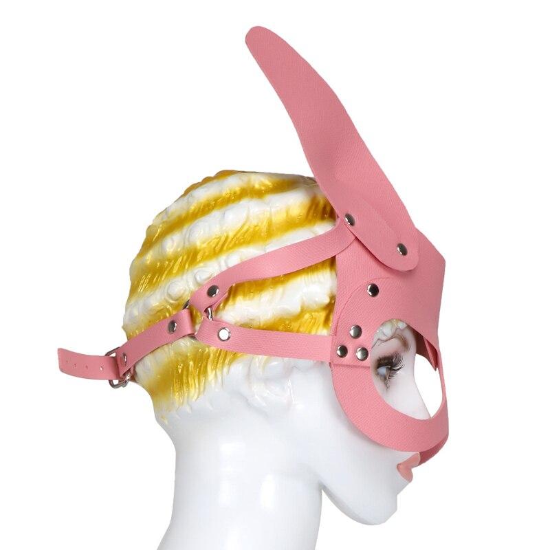 Sexy Bunny Pink Bondage Mask — product view 4