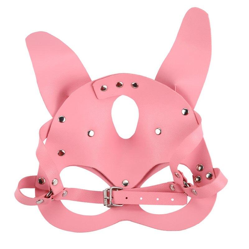 Sexy Bunny Pink Bondage Mask — product view 3