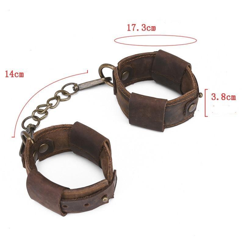 Bondageset i vintageläder — produktvy 4