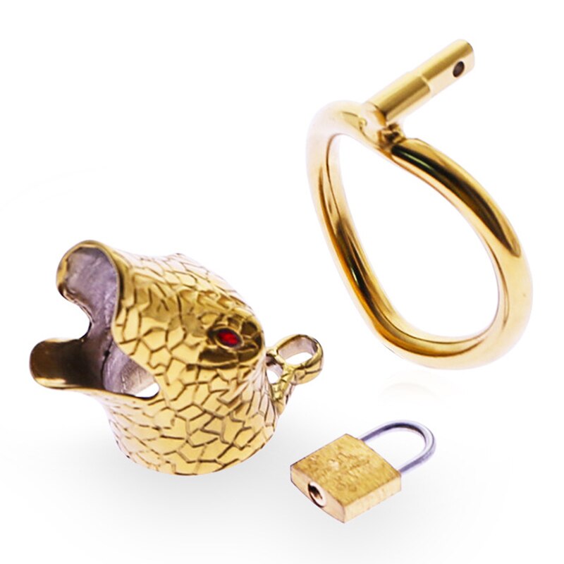 Cage de chasteté serpent doré — vue du produit 3