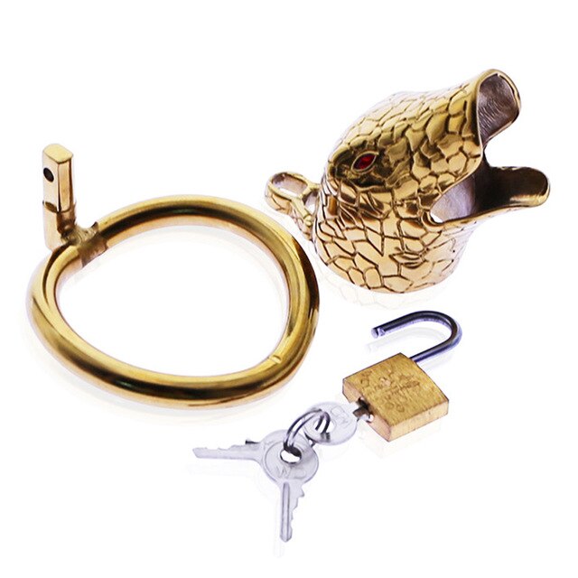 Cage de chasteté serpent doré — vue du produit 2