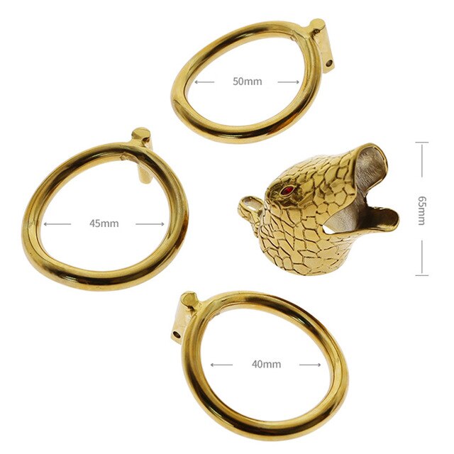Cage de chasteté serpent doré — vue du produit 4