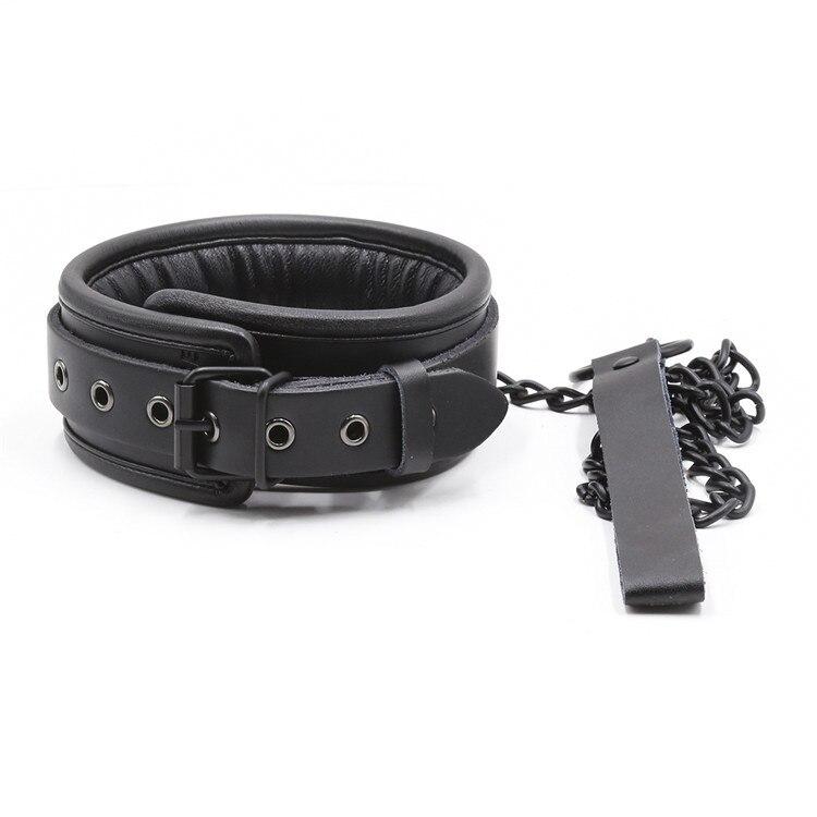 Leder BDSM-Halsband & Leine — Produktansicht 2