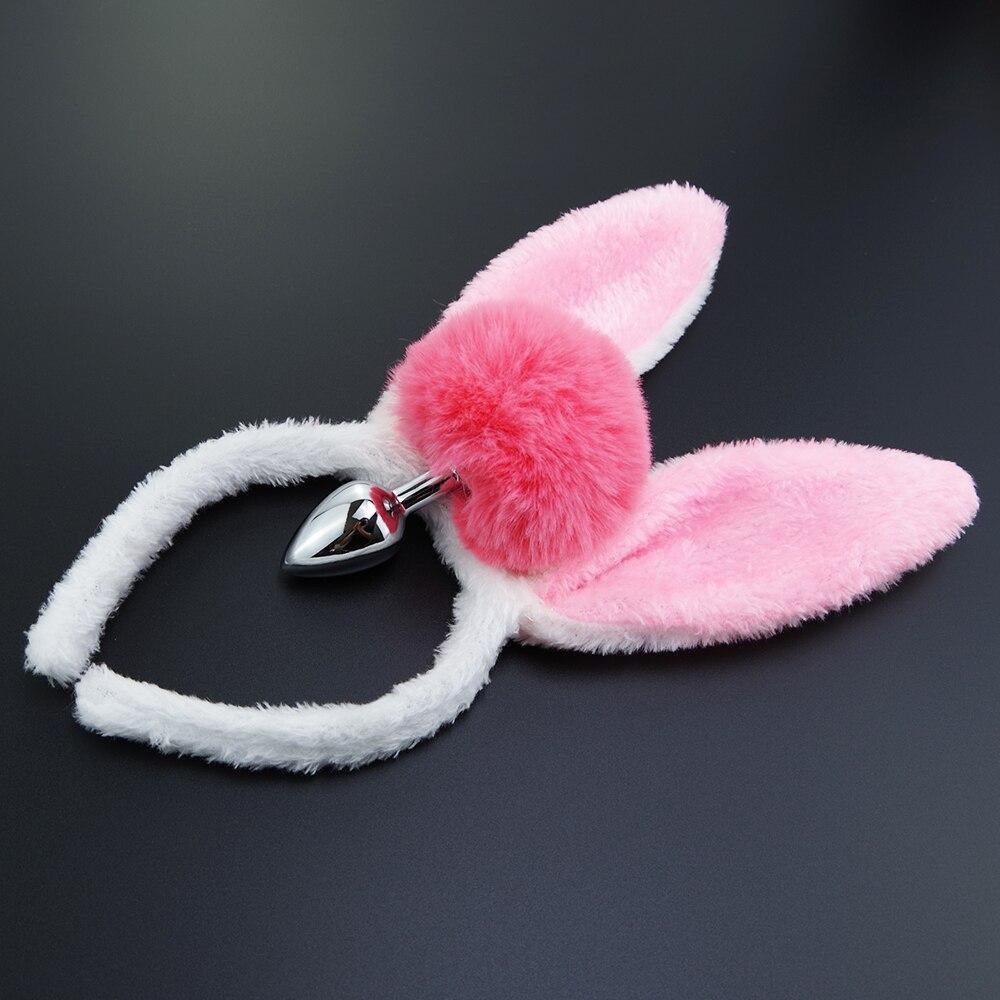 Bunny Tail & Ears Butt Plug — product view 3
