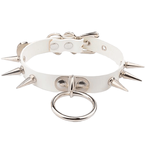 O-Ring Spiked Choker — product view 2