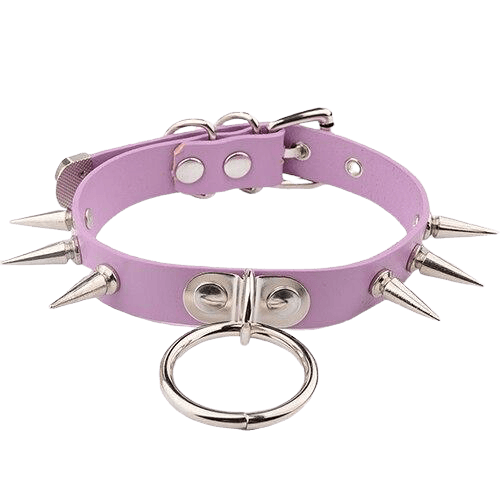 O-Ring Spiked Choker — product view 5