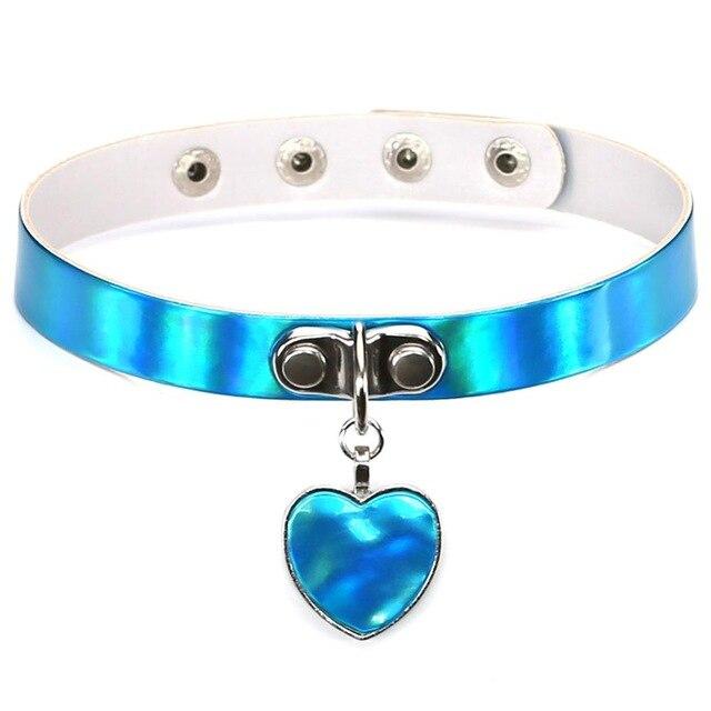 Holographic Choker Heart — product view 4