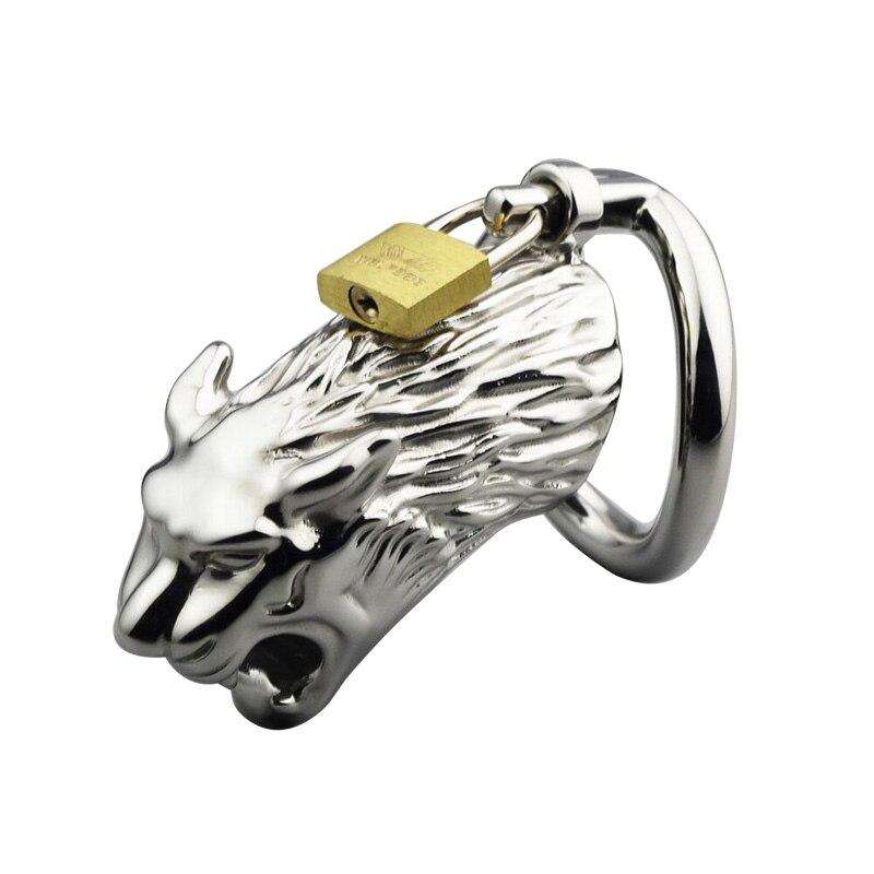 Lion Steel Chastity Cage — product view 2